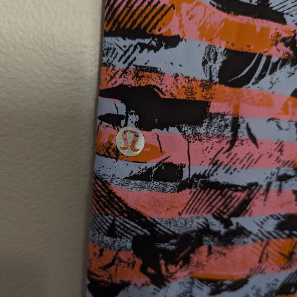 Lululemon Fast & Free 7/8 Tight II Nulux 25" Inversion Multi Pink Blue Orange 8 - Picture 10 of 11